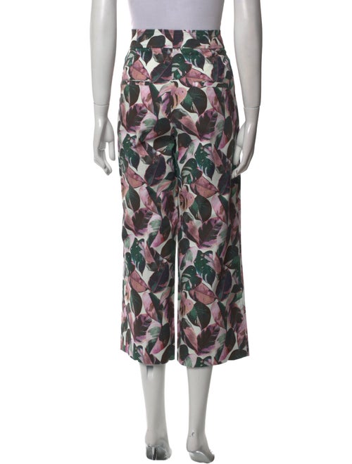 Akris Floral Print Wide Leg Pants