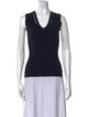 Akris V-Neck Sleeveless Top