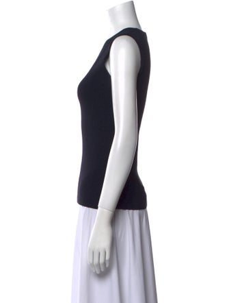 Akris V-Neck Sleeveless Top