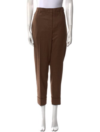 Akris Virgin Wool Straight Leg Pants