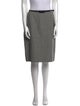 Akris Pleated Accents Knee-Length Skirt