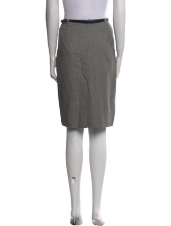 Akris Pleated Accents Knee-Length Skirt