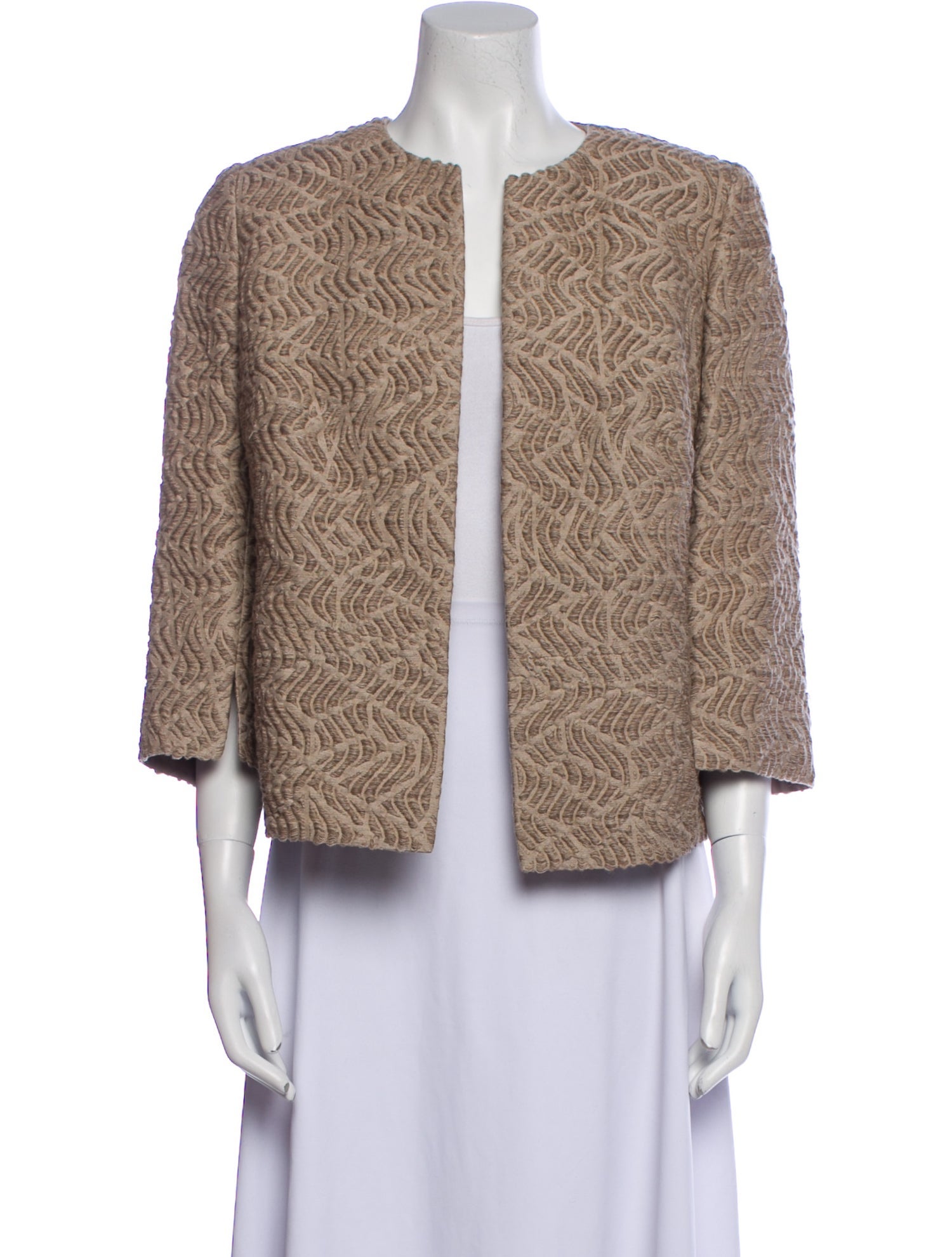 Akris Wool Tweed Pattern Jacket