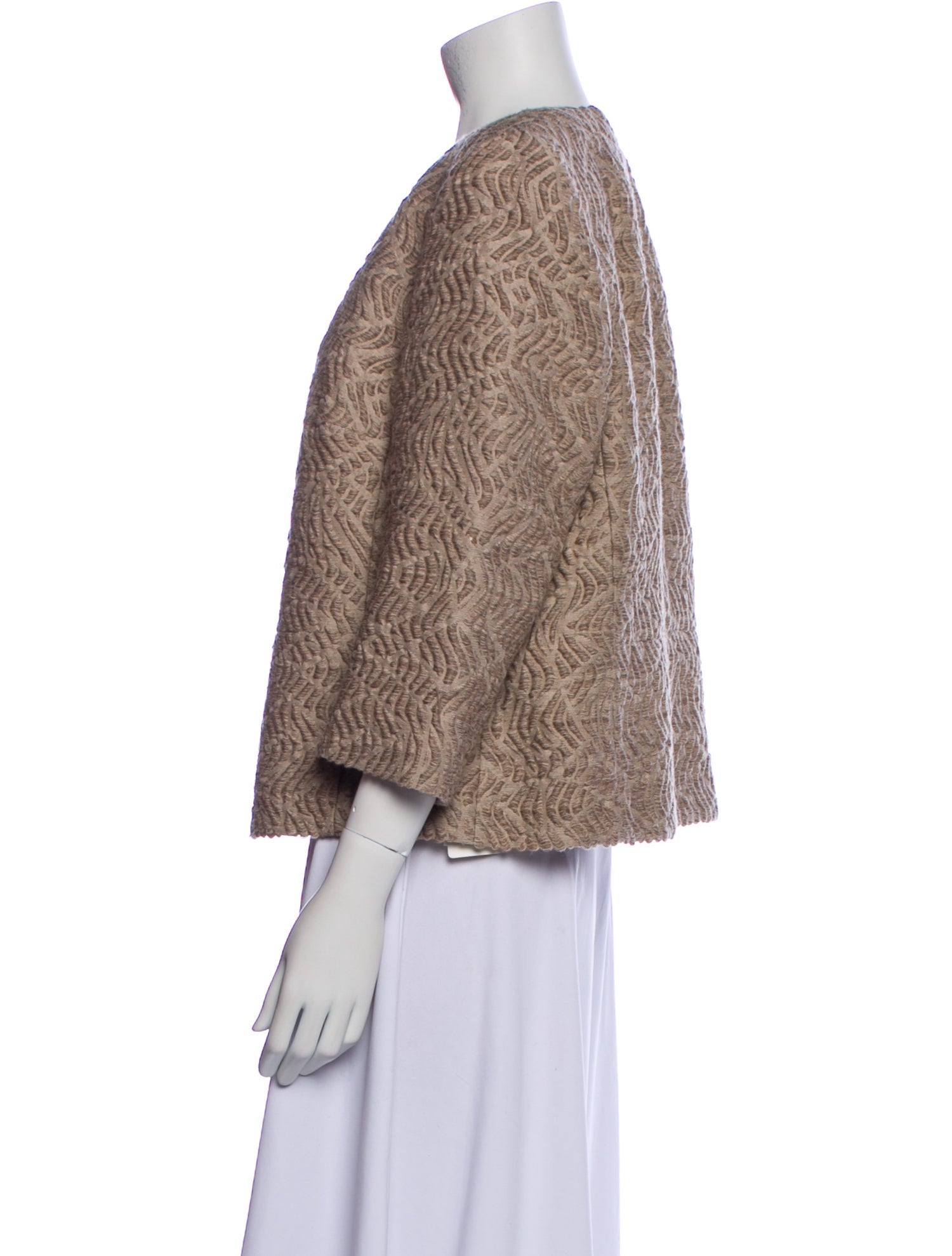 Akris Wool Tweed Pattern Jacket