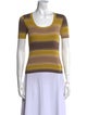 Akris Striped Scoop Neck T-Shirt