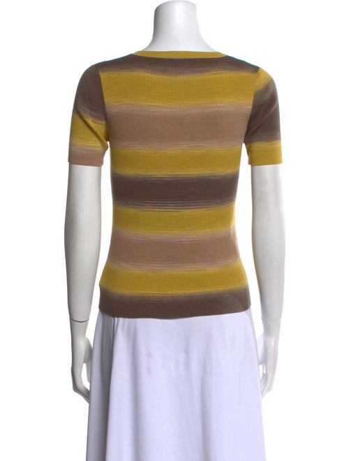 Akris Striped Scoop Neck T-Shirt