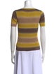 Akris Striped Scoop Neck T-Shirt