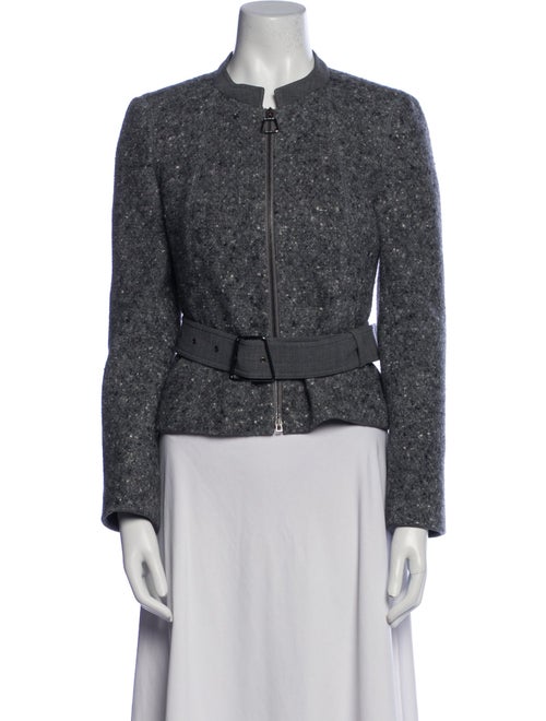 Akris Wool Tweed Pattern Evening Jacket
