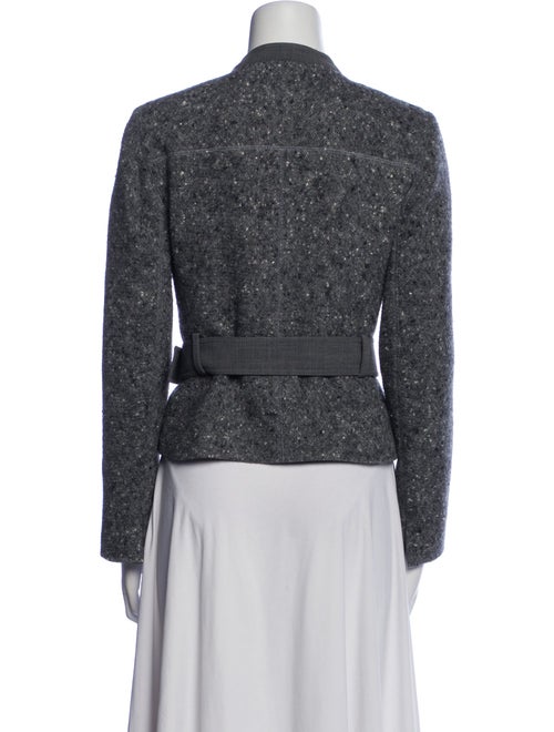 Akris Wool Tweed Pattern Evening Jacket