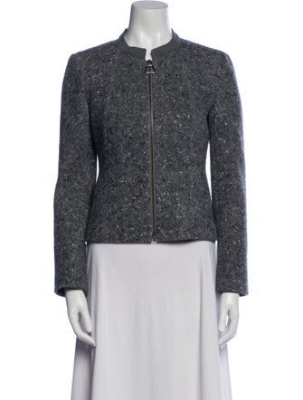 Akris Wool Tweed Pattern Evening Jacket
