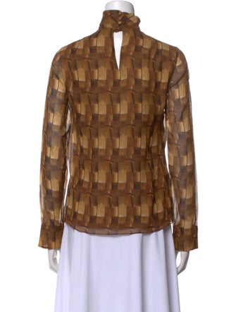 Akris Silk Printed Blouse