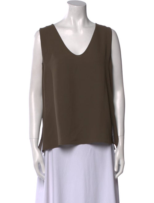 Akris Silk V-Neck Top