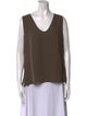 Akris Silk V-Neck Top