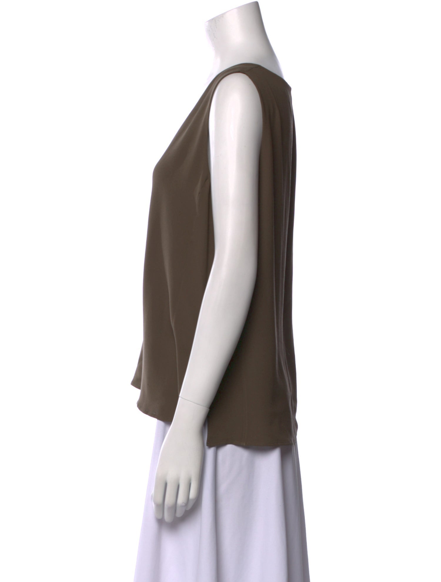 Akris Silk V-Neck Top