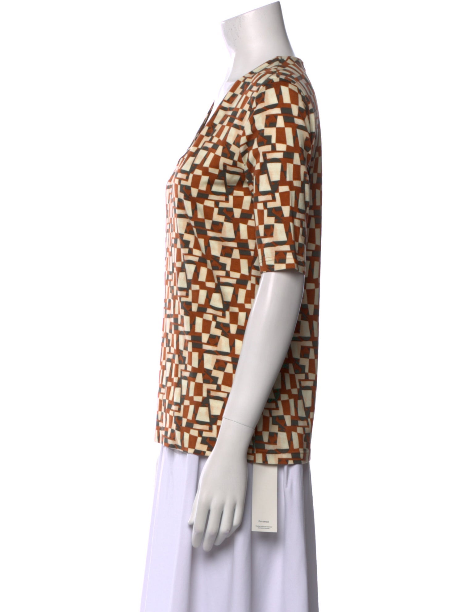 Akris Printed V-Neck T-Shirt