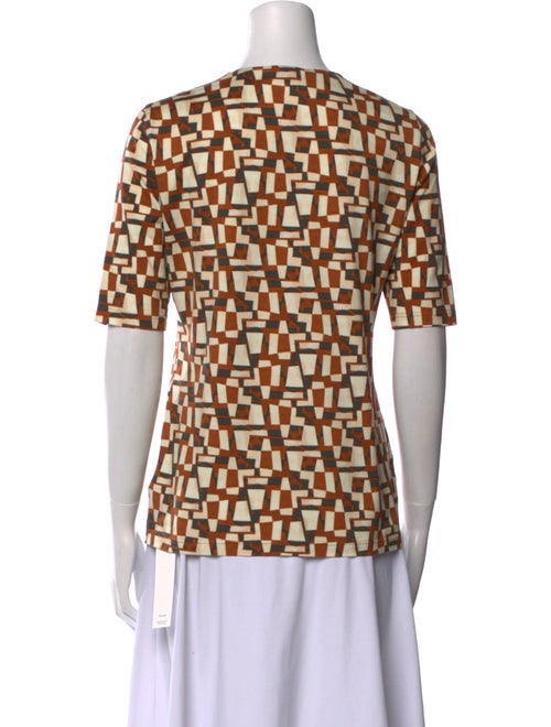 Akris Printed V-Neck T-Shirt