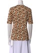 Akris Printed V-Neck T-Shirt