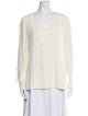 Akris Silk V-Neck Blouse