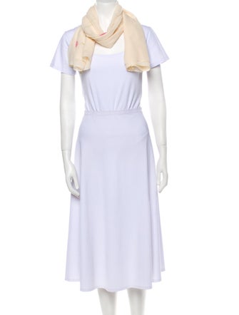 Akris Silk Floral Print Scarf