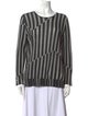 Akris Striped Scoop Neck Sweater