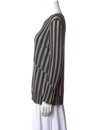 Akris Striped Scoop Neck Sweater