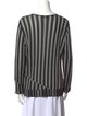 Akris Striped Scoop Neck Sweater