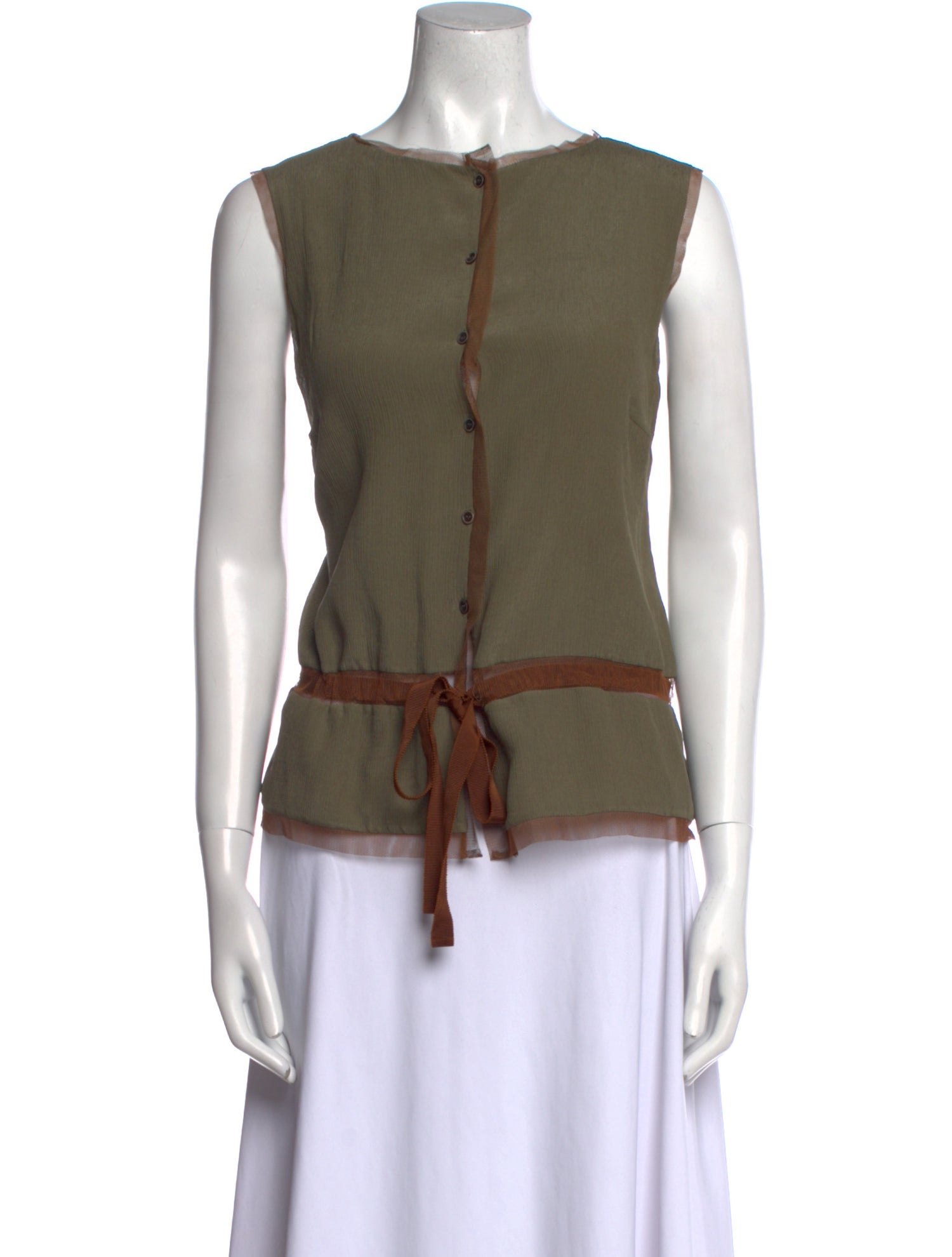 Akris Silk Crew Neck Top