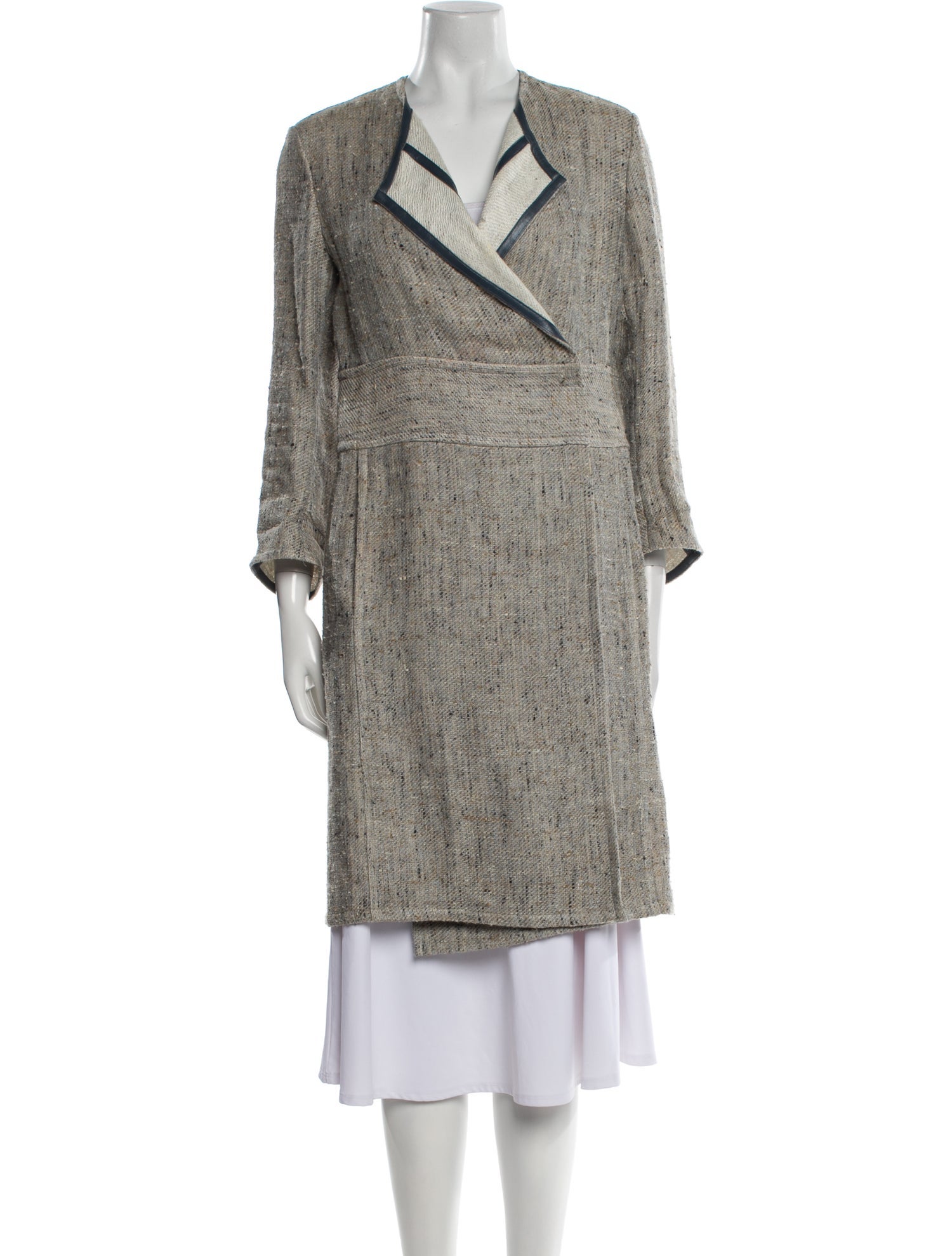 Akris Tweed Pattern Coat