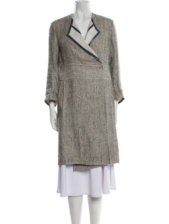 Akris Tweed Pattern Coat