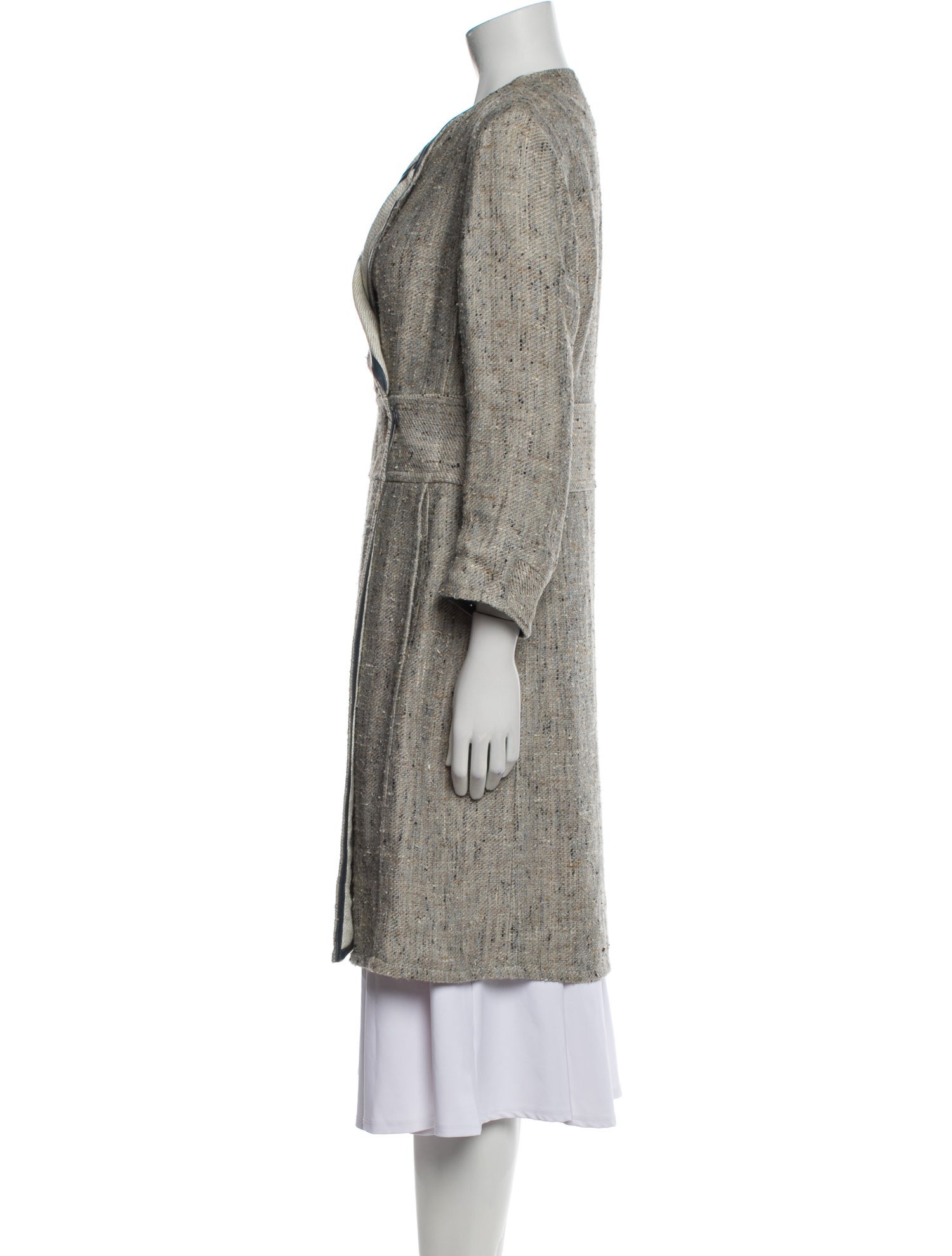 Akris Tweed Pattern Coat