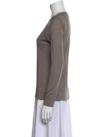 Akris Cashmere Scoop Neck T-Shirt