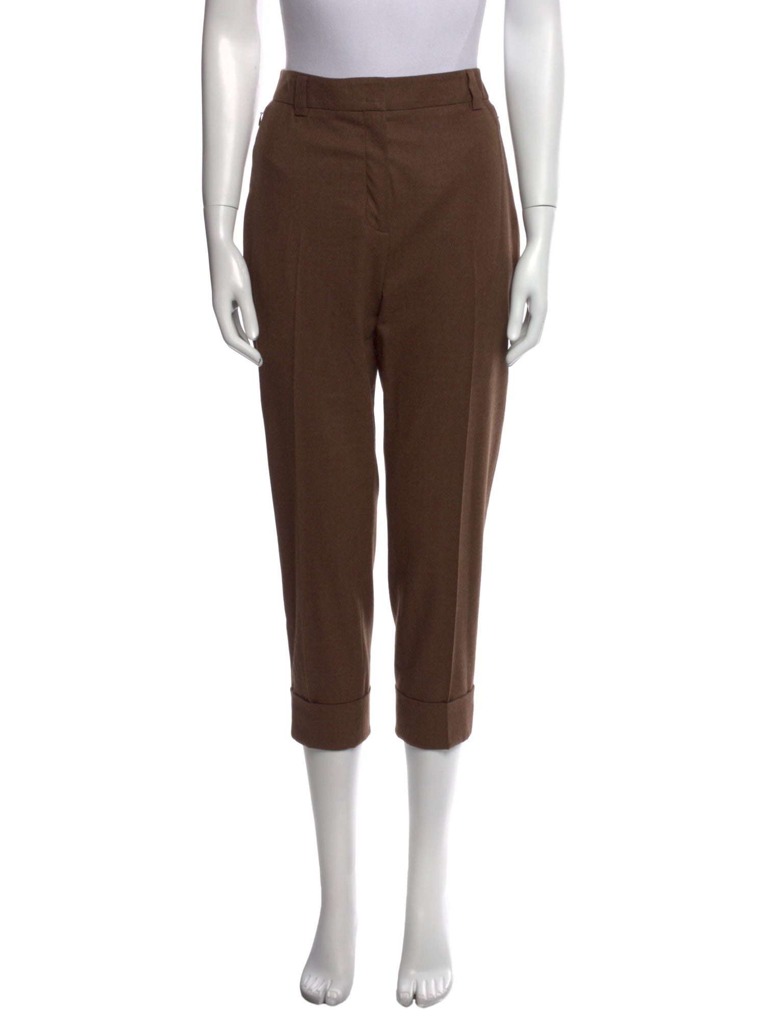 Akris Virgin Wool Straight Leg Pants