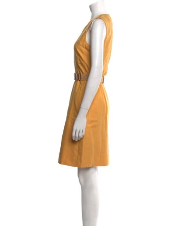 Akris Scoop Neck Knee-Length Dress