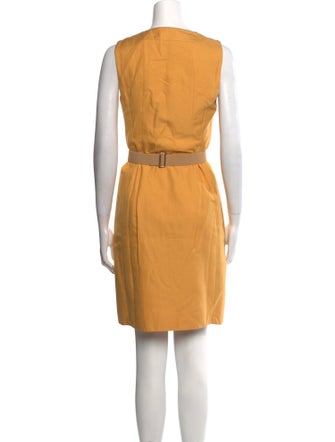 Akris Scoop Neck Knee-Length Dress