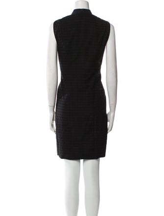 Akris Mock Neck Knee-Length Dress