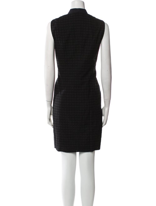 Akris Mock Neck Knee-Length Dress