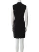 Akris Mock Neck Knee-Length Dress