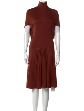 Akris Cashmere Knee-Length Dress