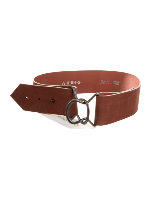 Akris Wide Leather Belt