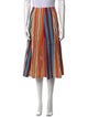 Akris Striped Midi Length Skirt