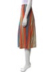 Akris Striped Midi Length Skirt