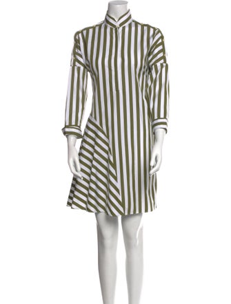Akris Striped Mini Dress