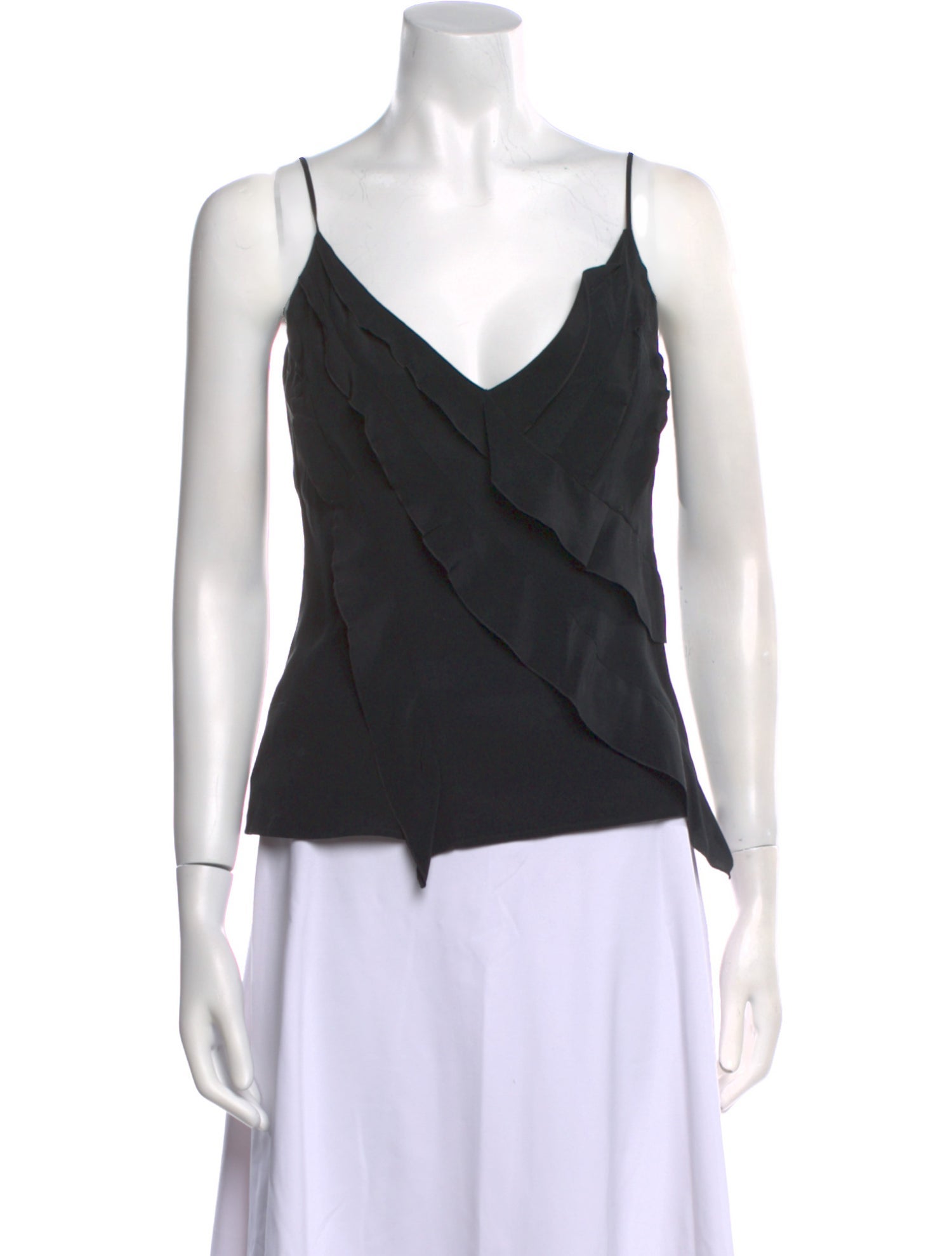 Akris Silk V-Neck Top