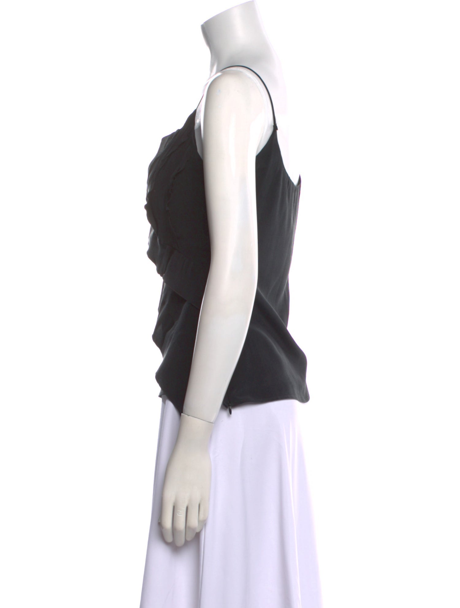 Akris Silk V-Neck Top
