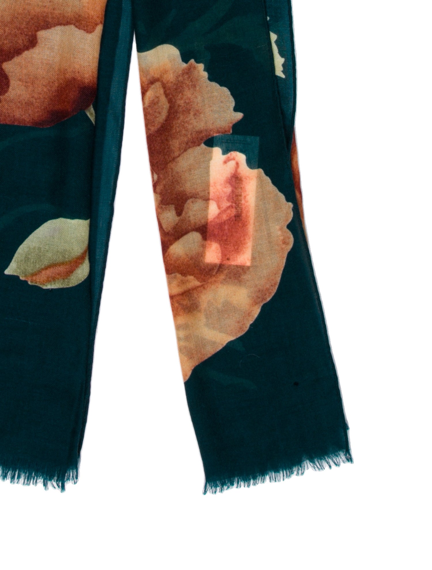 Akris Cashmere Floral Print Scarf