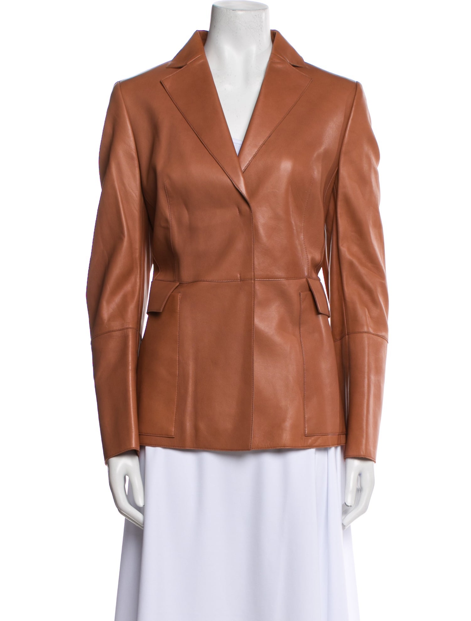 Akris Leather Blazer
