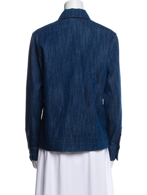 Akris Punto Long Sleeve Button-Up Top