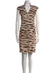 Akris Animal Print Knee-Length Dress