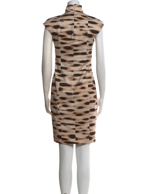 Akris Animal Print Knee-Length Dress