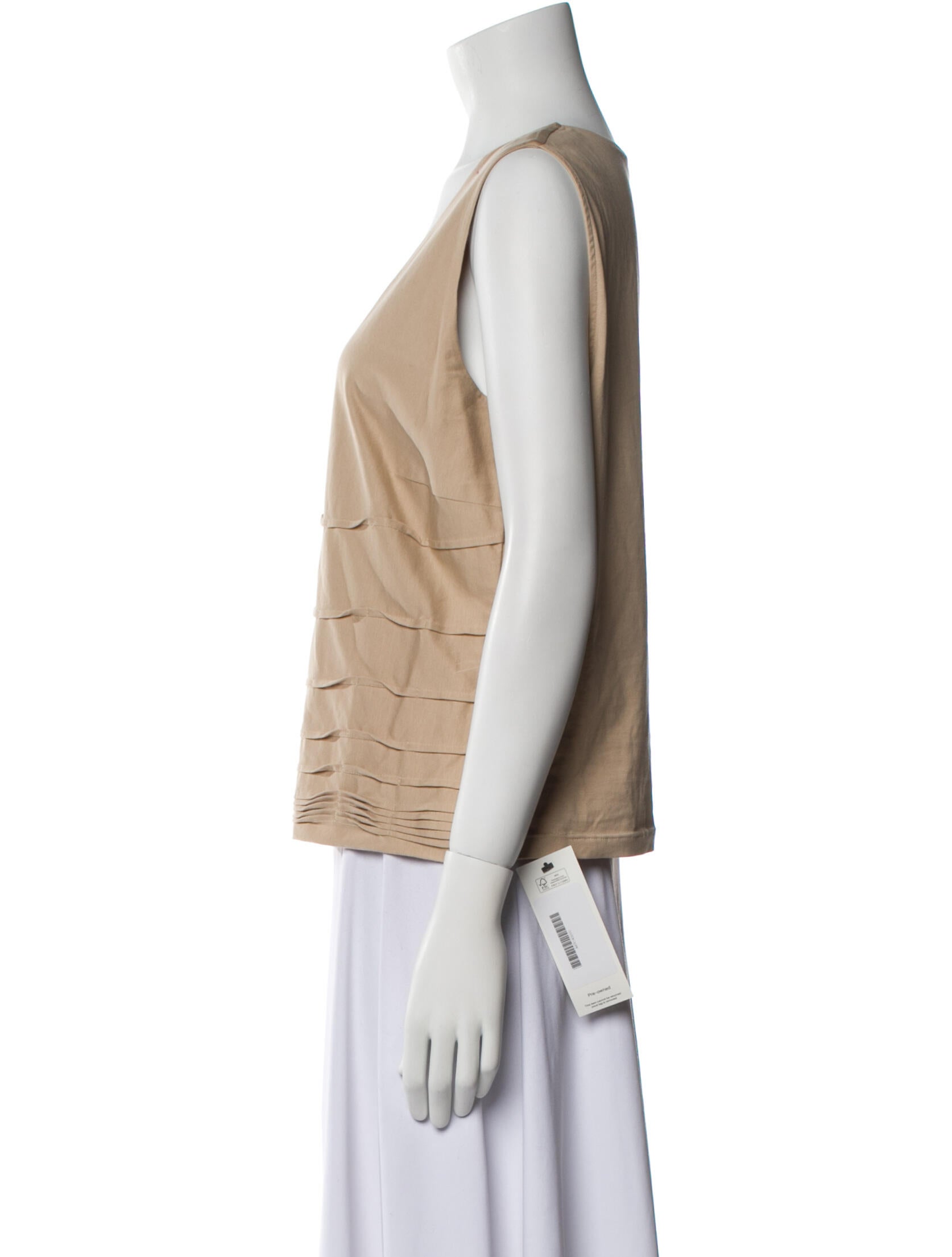 Akris V-Neck Sleeveless Top